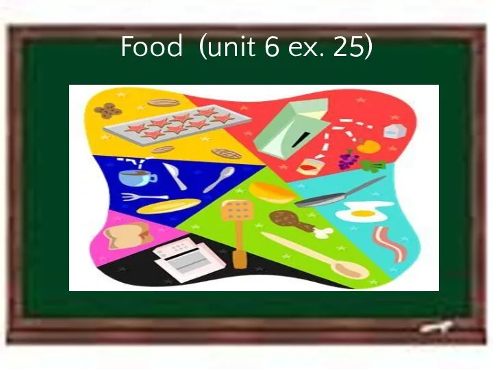 Food (unit 6 ex. 25)