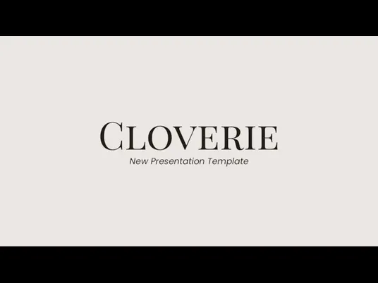 Cloverie New Presentation Template