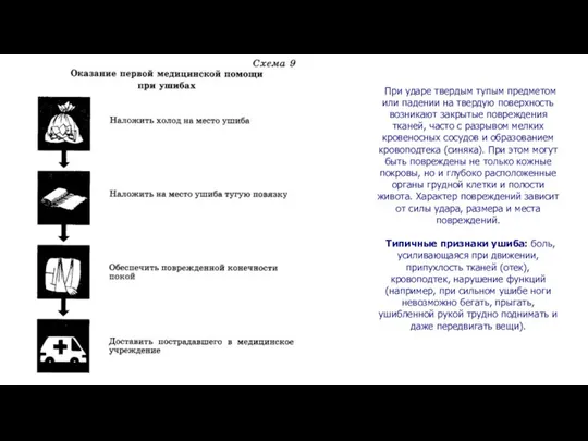 При ударе твердым тупым предметом или падении на твердую поверхность возникают закрытые