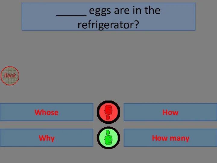 How many Why Whose How _____ eggs are in the refrigerator?
