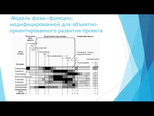 Модель фазы—функции, модифицированной для объектно-ориентированного развития проекта