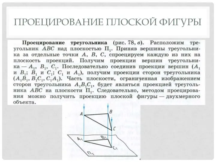 ПРОЕЦИРОВАНИЕ ПЛОСКОЙ ФИГУРЫ