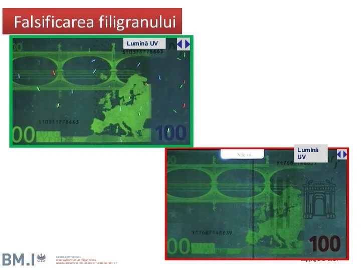 Falsificarea filigranului