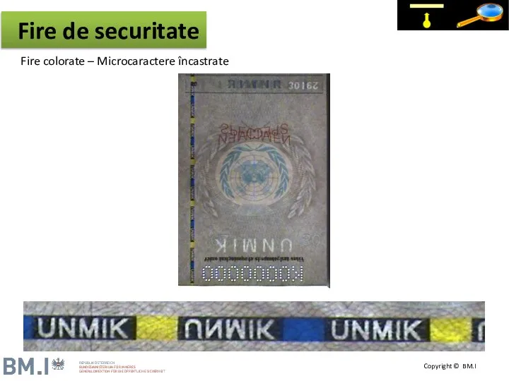 Fire colorate – Microcaractere încastrate Fire de securitate