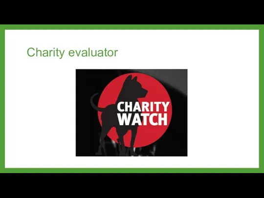 Charity evaluator
