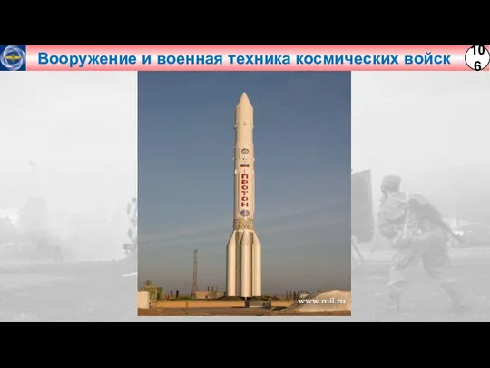 Вооружение и военная техника космических войск 106