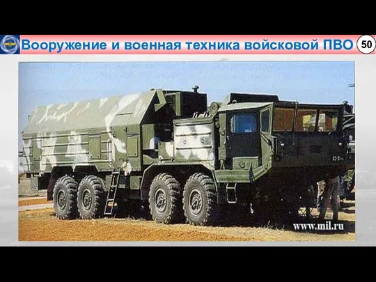 Вооружение и военная техника войсковой ПВО 50