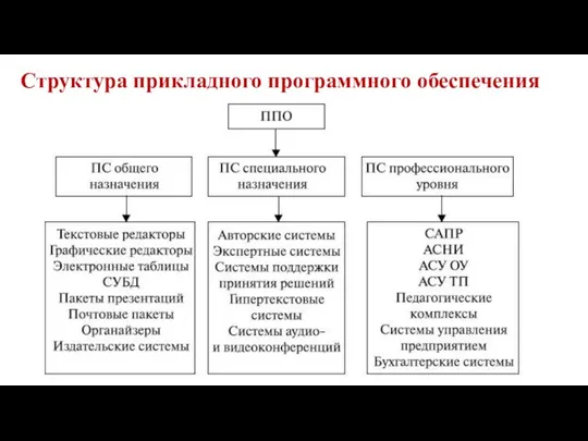 Структура прикладного программного обеспечения