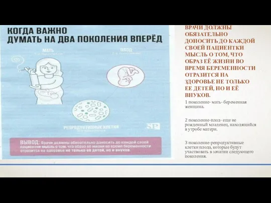 ВРАЧИ ДОЛЖНЫ ОБЯЗАТЕЛЬНО ДОНОСИТЬ ДО КАЖДОЙ СВОЕЙ ПАЦИЕНТКИ МЫСЛЬ О ТОМ, ЧТО