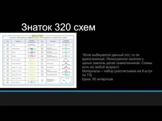 Знаток 320 схем *Если выбирается данный лот, то он единственный. Полноценное занятие