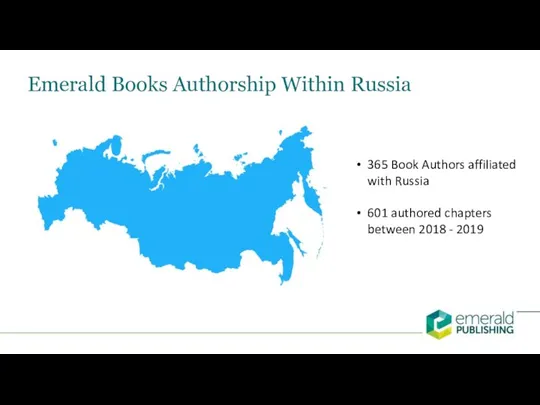 Emerald Books Authorship Within Russia 365 Book Authors affiliated with Russia 601
