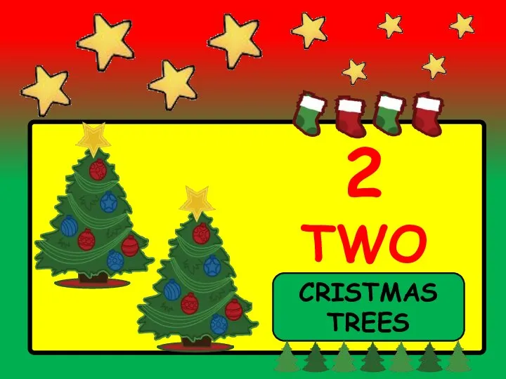 2 TWO CRISTMAS TREES