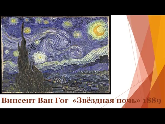 Винсент Ван Гог «Звёздная ночь» 1889