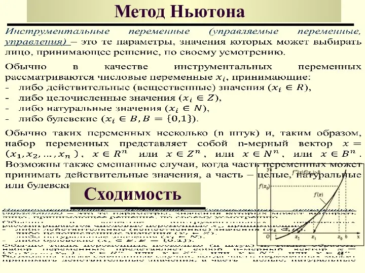 Метод Ньютона Сходимость