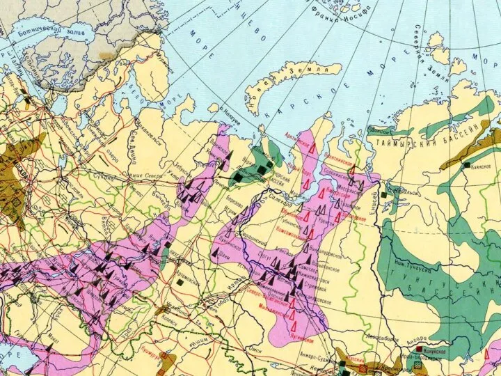 Крупнейшие бассейны нефти и газа