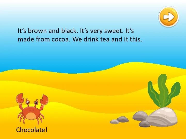 chocolate eggs coconut It’s brown and black. It’s very sweet. It’s made