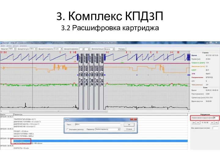 3. Комплекс КПД3П 3.2 Расшифровка картриджа