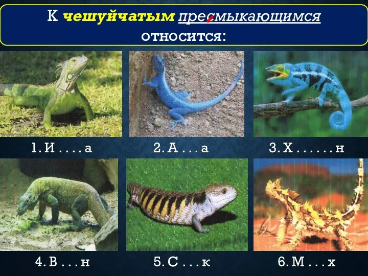 1. И . . . . а 2. А . . .