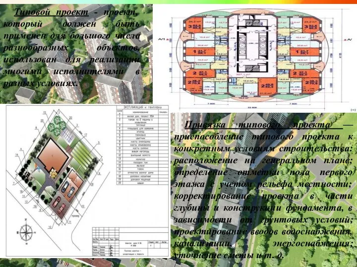 Типовой проект - проект, который должен быть применен для большого числа разнообразных