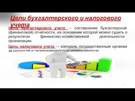 Цель бухгалтерского учета — составление бухгалтерской (финансовой) отчетности, на основании которой можно