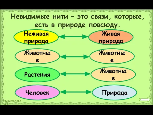 Невидимые нити – это связи, которые, есть в природе повсюду. Неживая природа