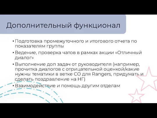 Дополнительный функционал Подготовка промежуточного и итогового отчета по показателям группы Ведение, проверка