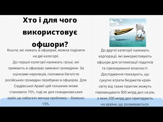 Хто і для чого використовує офшори? Кошти, які лежать в офшорах, можна