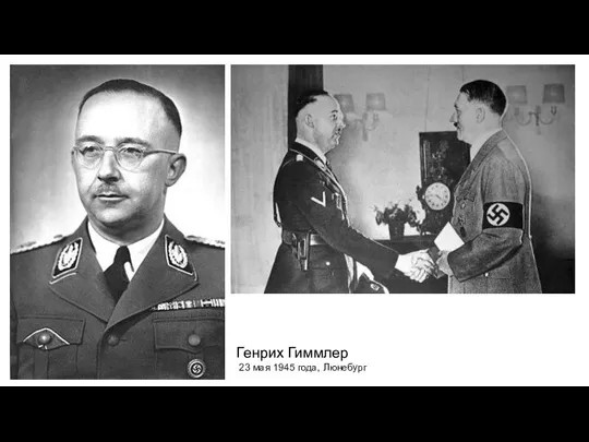 Генрих Гиммлер 23 мая 1945 года, Люнебург