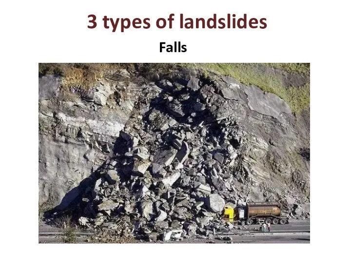 3 types of landslides Falls