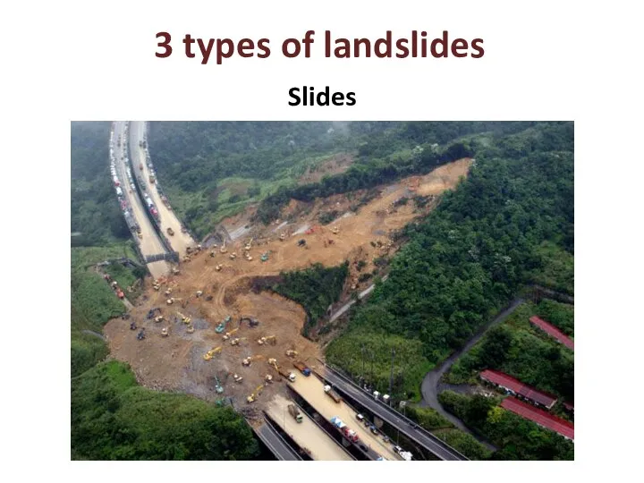 3 types of landslides Slides