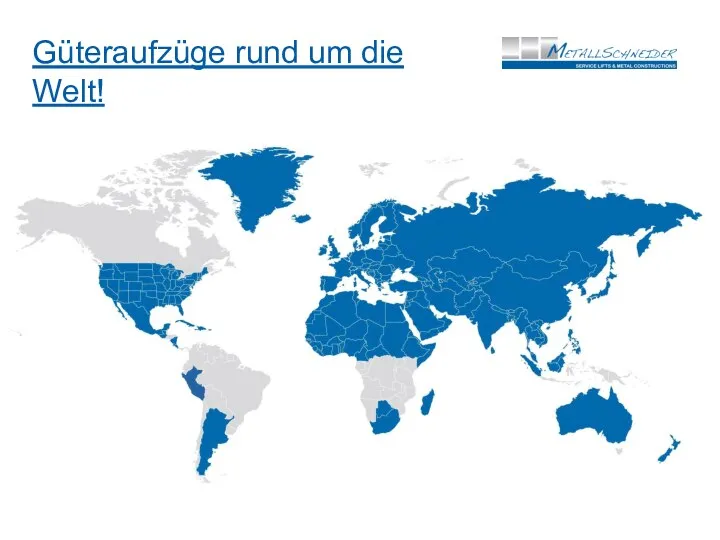 Güteraufzüge rund um die Welt!