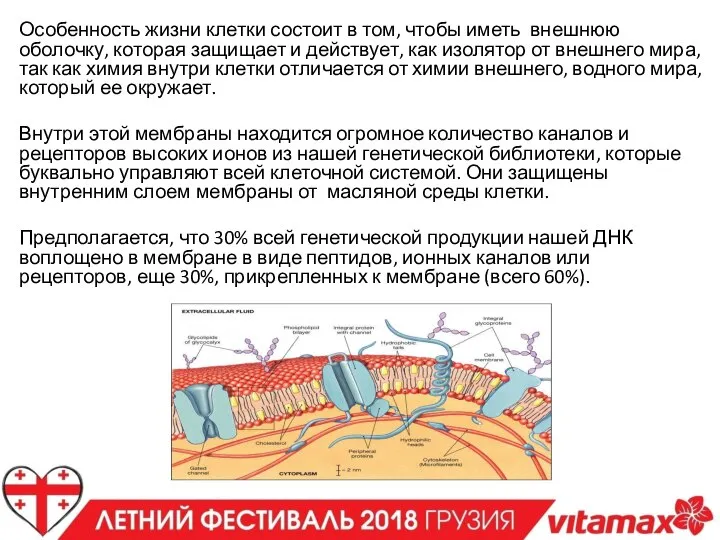 Особенность жизни клетки состоит в том, чтобы иметь внешнюю оболочку, которая защищает