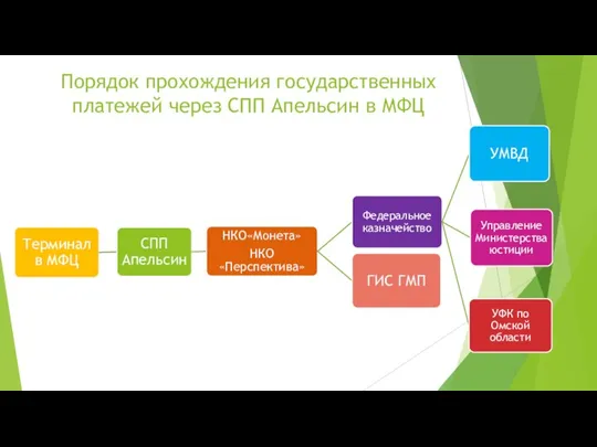 Порядок прохождения государственных платежей через СПП Апельсин в МФЦ