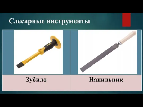 Слесарные инструменты