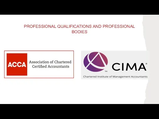 PROFESSIONAL QUALIFICATIONS AND PROFESSIONAL BODIES