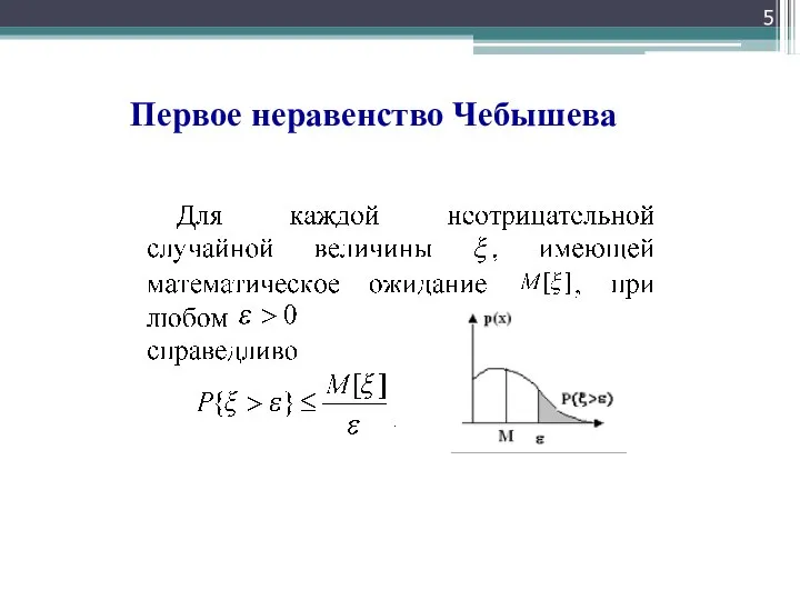 Первое неравенство Чебышева