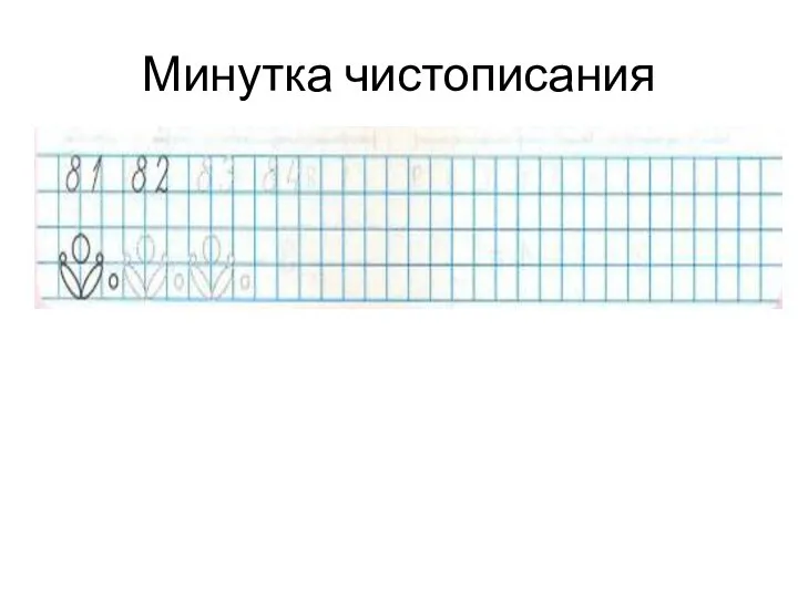 Минутка чистописания