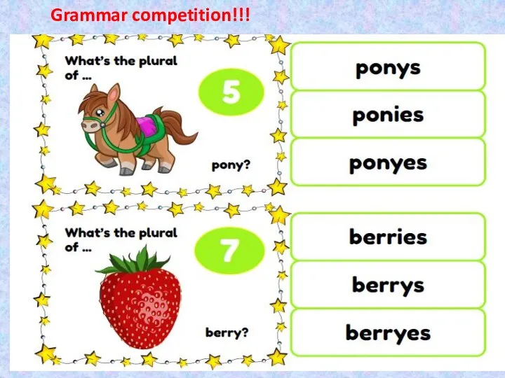 Grammar competition!!!