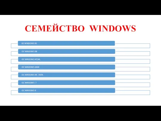 СЕМЕЙСТВО WINDOWS