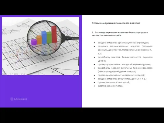 Этапы внедрения процессного подхода 2. Этап моделирования и анализа бизнес-процессов «как есть»