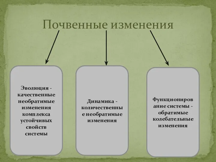 Почвенные изменения