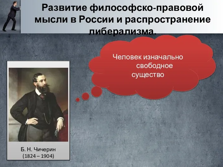 Б. Н. Чичерин (1824 – 1904) Развитие философско-правовой мысли в России и