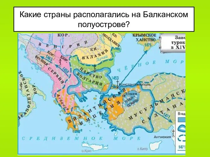 Какие страны располагались на Балканском полуострове?