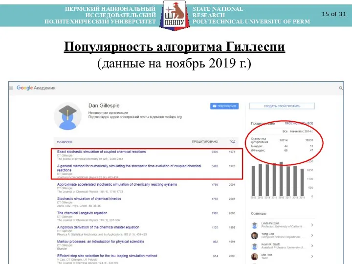 ПЕРМСКИЙ НАЦИОНАЛЬНЫЙ STATE NATIONAL ИССЛЕДОВАТЕЛЬСКИЙ RESEARCH ПОЛИТЕХНИЧЕСКИЙ УНИВЕРСИТЕТ POLYTECHNICAL UNIVERSITU OF PERM