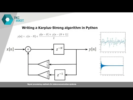 Writing a Karplus-Strong algorithm in Python Signal processing methods for telecommunication systems