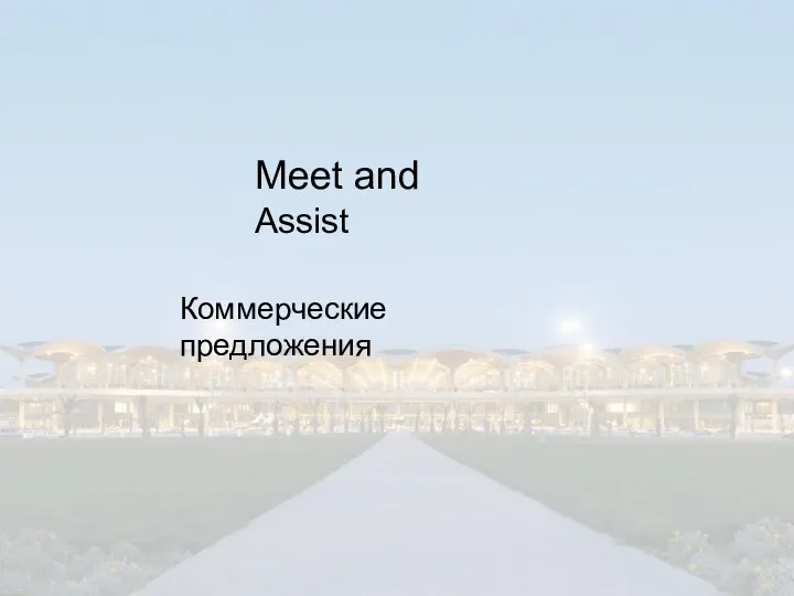 Коммерческие предложения Meet and Assist