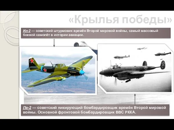 «Крылья победы» Ил-2 — советский штурмовик времён Второй мировой войны, самый массовый