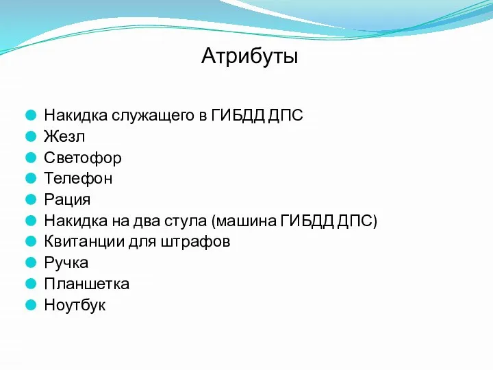 Атрибуты Накидка служащего в ГИБДД ДПС Жезл Светофор Телефон Рация Накидка на