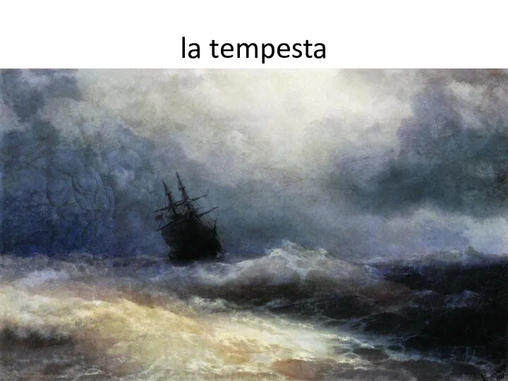 la tempesta