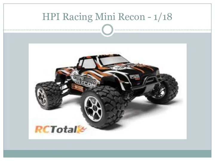 HPI Racing Mini Recon - 1/18